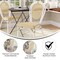 Merrick Lane Toulon Stacking Thonet Bistro Style Chair, PE Cane Rattan Seat, and Metal Frame for Indoor/Outdoor Use